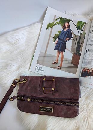 Кожаный клатч jimmy choo