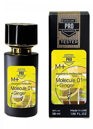 Ecentric molecule molecule 01 + ginger тестер pro унисекс 58 мл парфуми духи