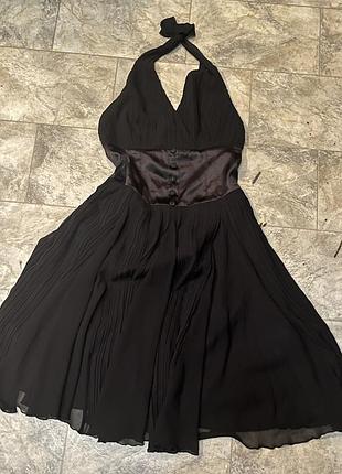 Сукня шифонова чорна у2к плаття літне випускне