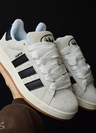 Чоловічі кросівки адідас adidas campus beige black