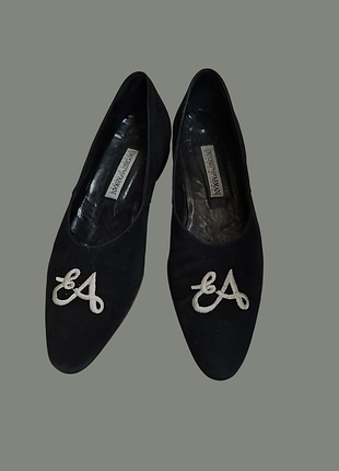 Туфлі замшеві armani оригінал човники балетки