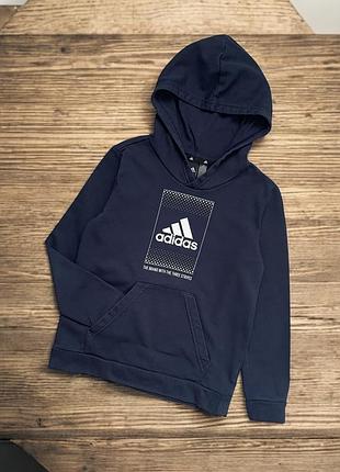 Оригинальная толстовка, худи, кофта adidas на 9/10 лет 140 см