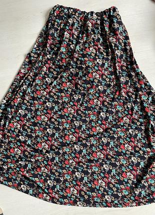 Юбка итальялия, m в цветы, длинная
