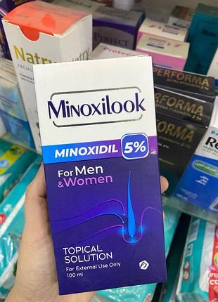 Minoxilook minoxidil 5% міноксилук міноксидил 5% спрей проти випадіння волосся 100 мл