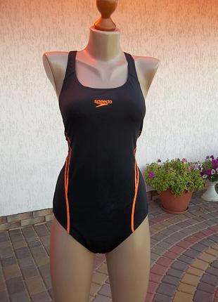 ( 48 р ) speedo купальник женский сдельный черный оригинал б/у