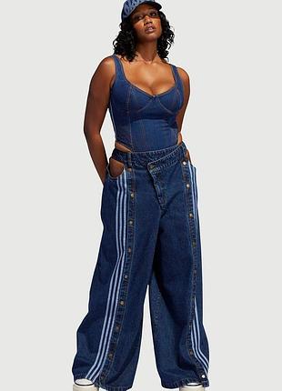 Снижка дня!!!дизайнерские джинсы для пышных красавиц от adidas ivy park, xl