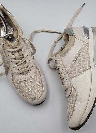 Оригинальные классические кожаные женские кроссовки michael kors