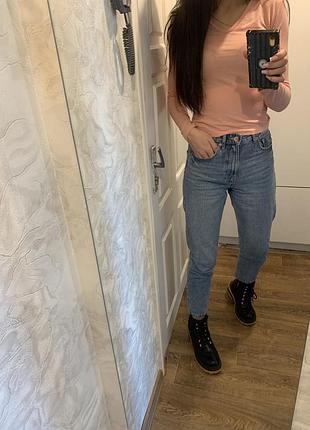 Розовый лонгслив