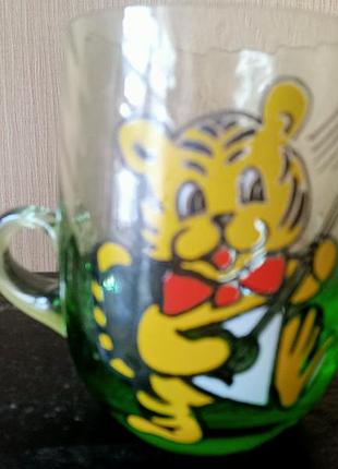 Стаканчик стекло с тигрьюлей