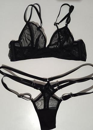 Комплект ліф без кісточок і трусики стрінги (можна і сліпи)