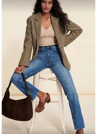 Стильний вінтажний вовняний піджак в гусячу лапку