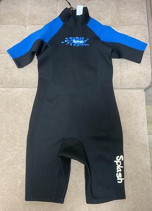 Гідрокостюм splash чорно-блакитного кольору розмір s