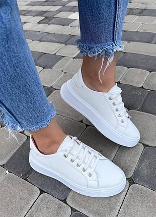 Кросівки шкіряні кеди натуральна шкіра