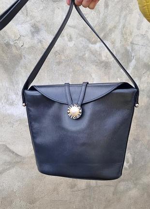 Сумка nina ricci, шкіряна сумка вінтаж, вінтажна сумка nina ricci,