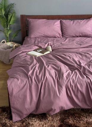 Постельное белье однотонная жатка винная