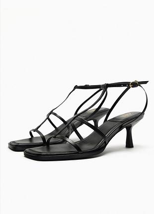 Босоножки кожа zara