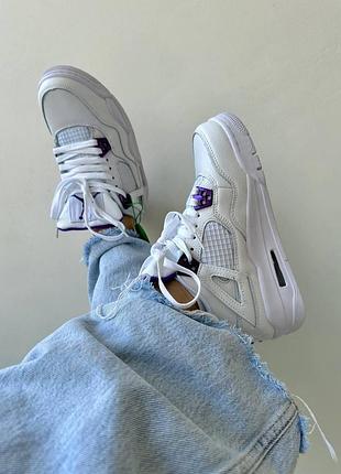 Кроссовки nike air jordan 4 retro « metallic purple »