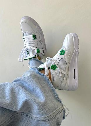 Кроссовки nike air jordan 4 retro « metallic green »