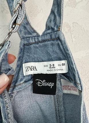 Джинсовий сарафан від zara з міккі маусом 2