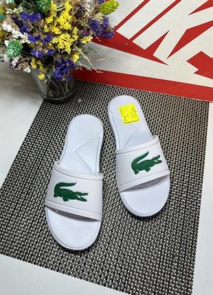 Оригинальные шлепанцы lacoste