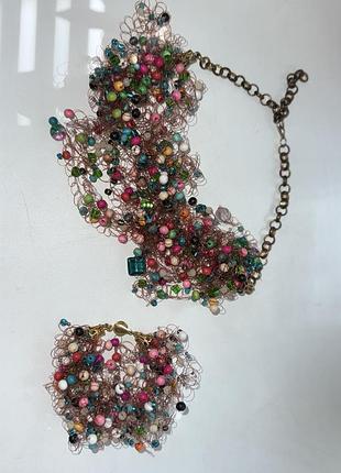 Набір намисто браслет hand made