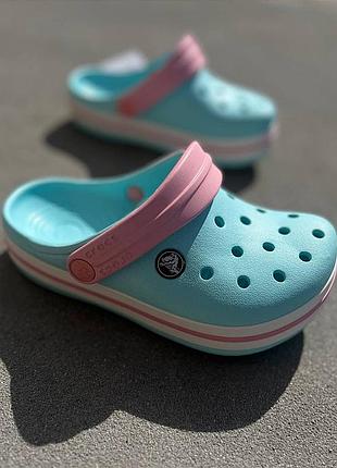 Детские кроксы сабо crocs crocband kids crocs crocs crocs детские кроксы сабо голубые