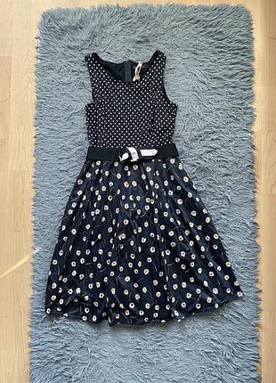 Marc cain хлопкова сукня в квітковий принт