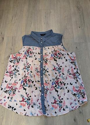 Блузка у бабочки большого размера 26