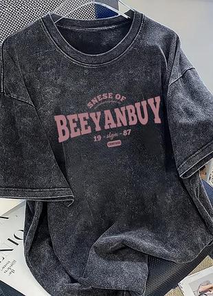 Футболка женская oversize футболка летняя