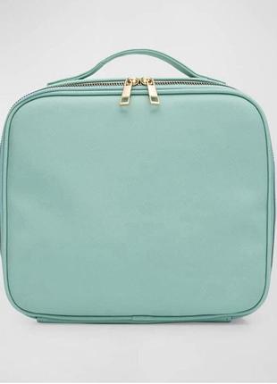 Портативна нова косметичка travel bag багатофункціональна вмістка лазурь бірюза tiffany
