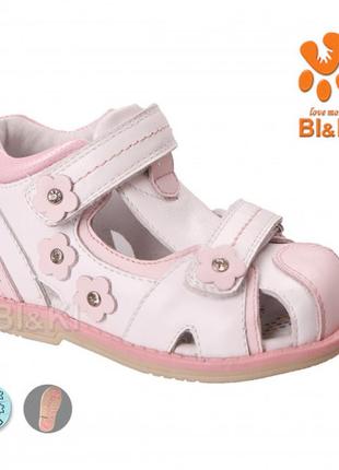 Босоніжки для дівчинки biki р. 23-26 білі