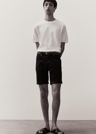 36/ l - xl h&m новые фирменные мужские шорты slim fit из хлопковой саржи