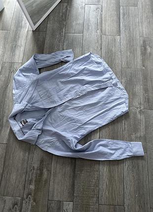 Рубашка мужская голубая