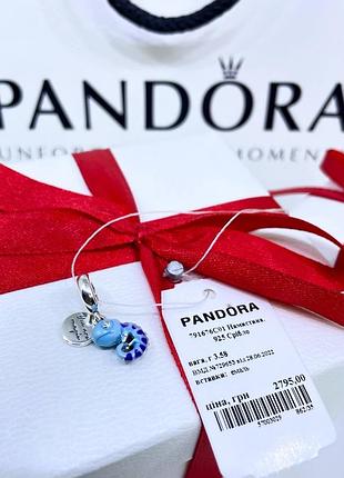 Серебряный шарм подвеска бусина пандора pandora 791676c01 хамелеон что меняет цвет серебро проба s925 ale новое с биркой и пломбой