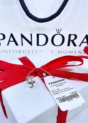 Срібний шарм підвіска намистина пандора pandora 791972pcz сяюча рожева лінія срібло проба s925 ale нове з биркою і пломбою
