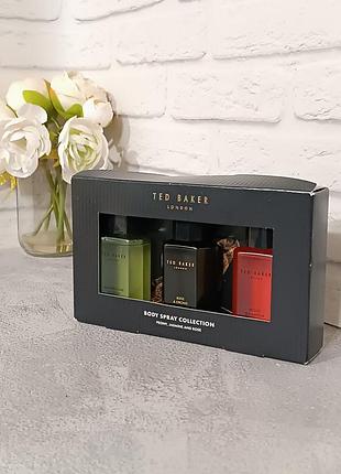 Набор из трех ароматизированных спреев для тела ted baker body spray collection