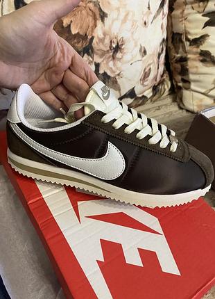 Nike cortez brown кросівки