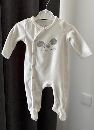 Теплый человечек, слип 62 р. 1-3 мес