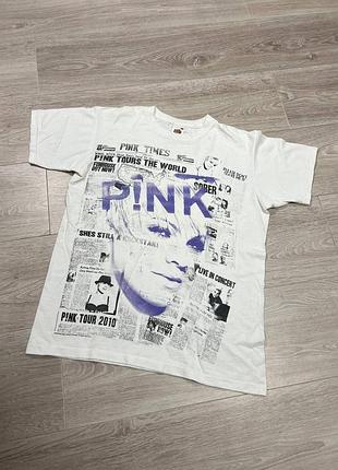 Женская футболка мерч pink 2010