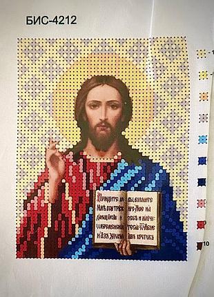 Схема для вишивання бісером спас вседержитель