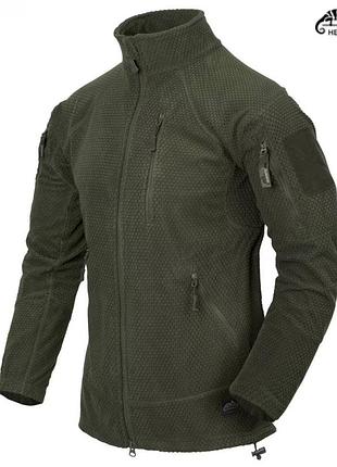 Флісова кофта helikon alpha tactical - olive green