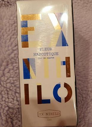 Шик! нишевый великолепный парфюм-унисекс Ex nihilo fleur narcotique 100 мл narcotique 100ml  запечатан (лиц.)!