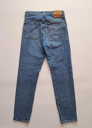 Подростковые детские голубые зауженные джинсы levis на девочку