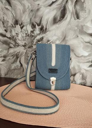 Сумка кросбоді з бавовняного шнура handmade