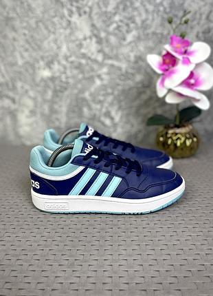 Adidas tensaur sport кроссовки 37 размер кожаные сникерсы синие