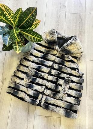 Жилетка з натурального хутра шиншили