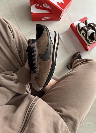 Кроссовки nike cortez brown/black