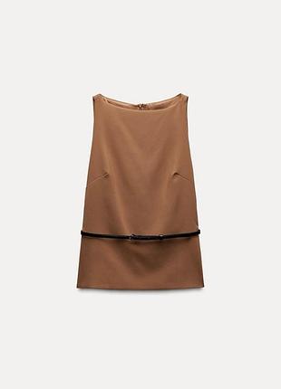 Zara новий з бірками стильний топ із ременем