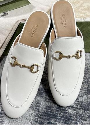 Мюллі шльопанці gucci шкіряні