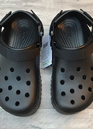 Крокс класік хайкер клог платформа черні crocs w10 CLOG hiker clog platform black/black4 фото